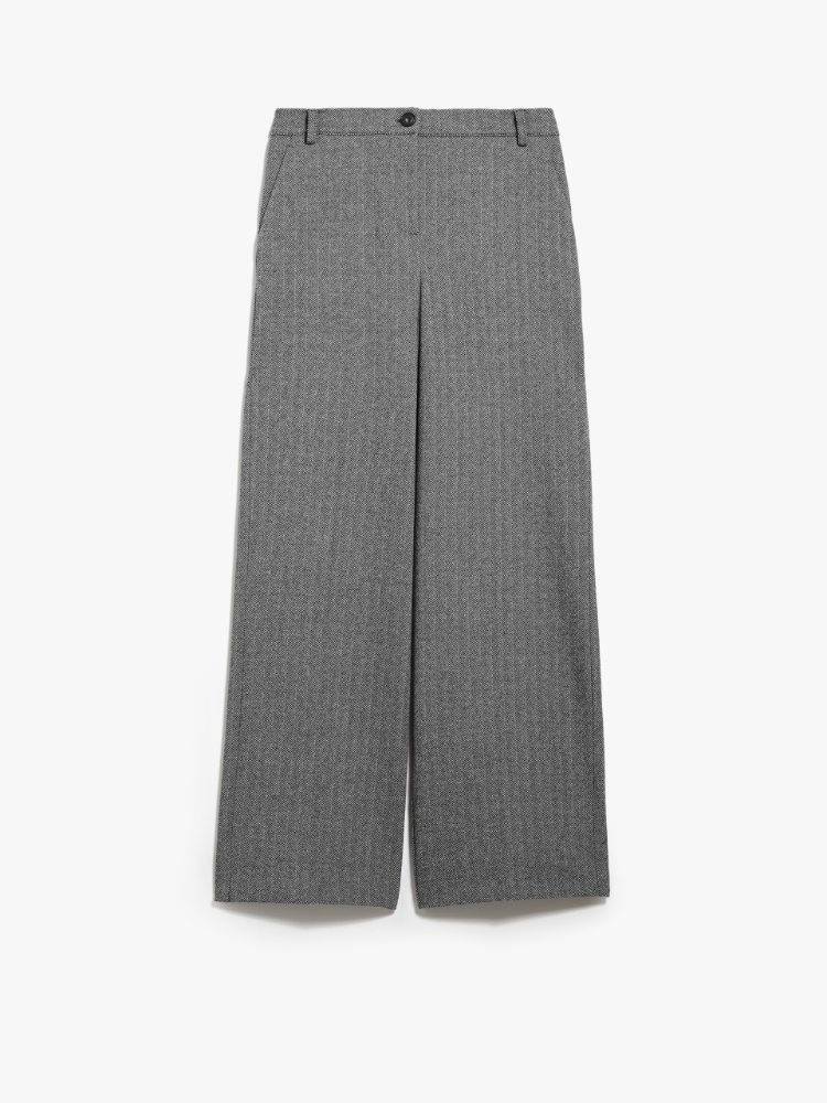 Jacquard jersey trousers, black | Weekend Max Mara