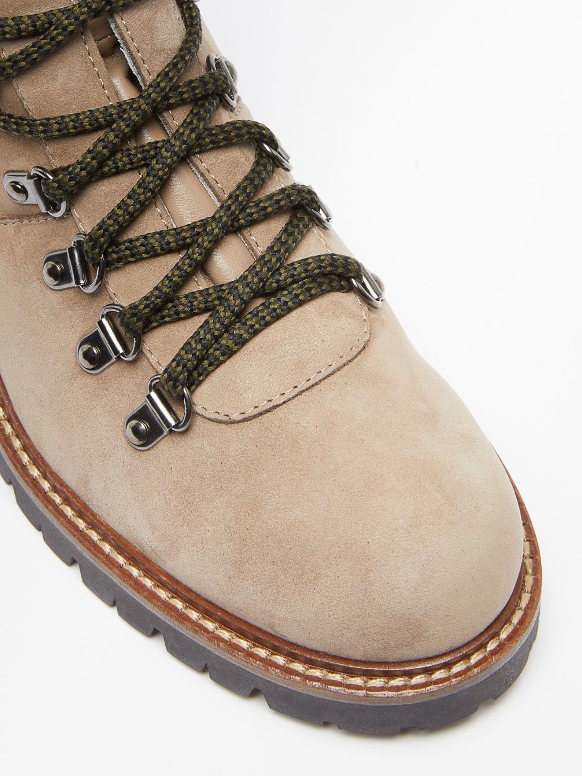 Water-repellent Nubuck leather mountain boots - TURTLEDOVE - Weekend Max Mara - 5