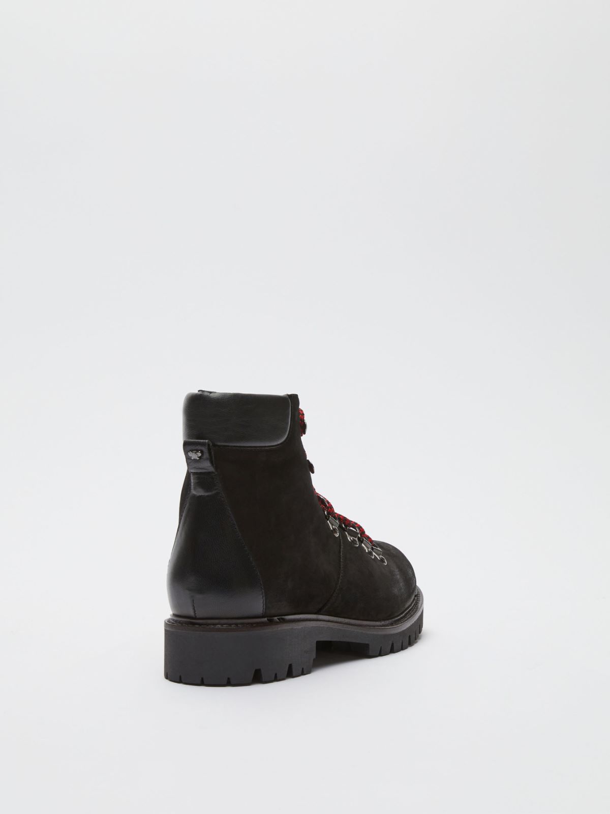 Water-repellent Nubuck leather mountain boots - BLACK - Weekend Max Mara - 3