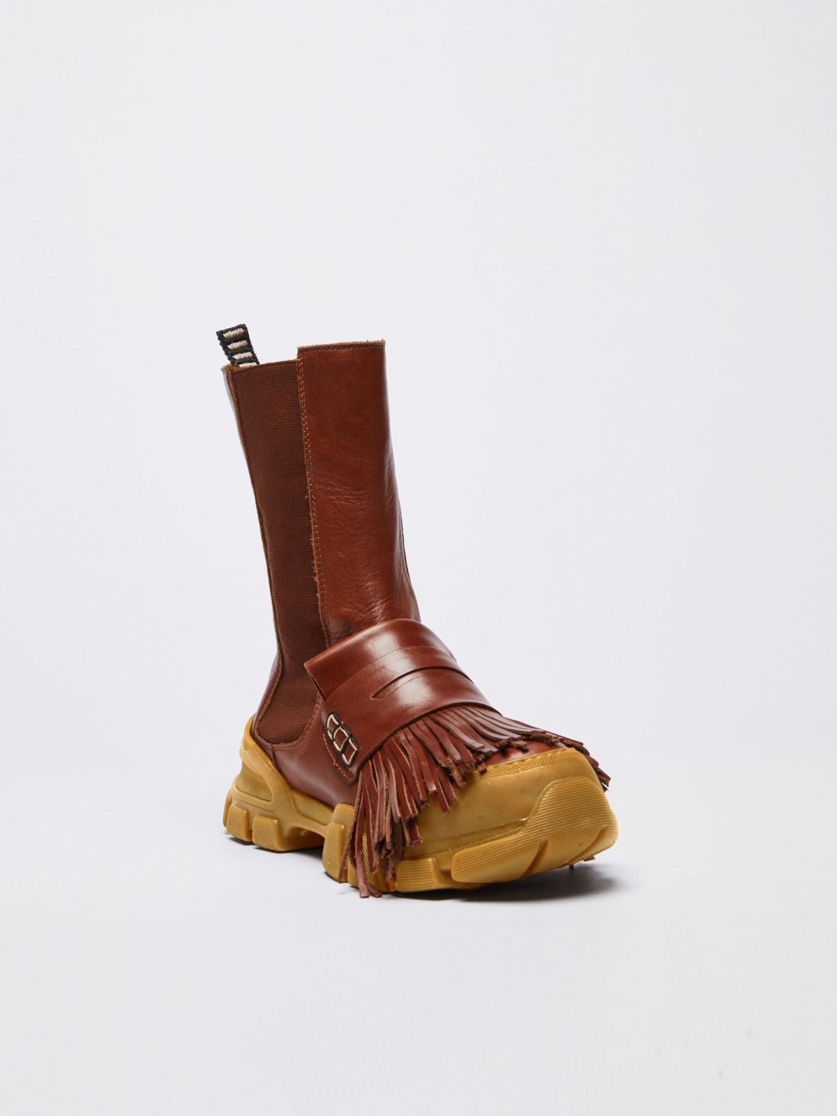 Smooth calfskin ankle boots - TOBACCO - Weekend Max Mara - 2