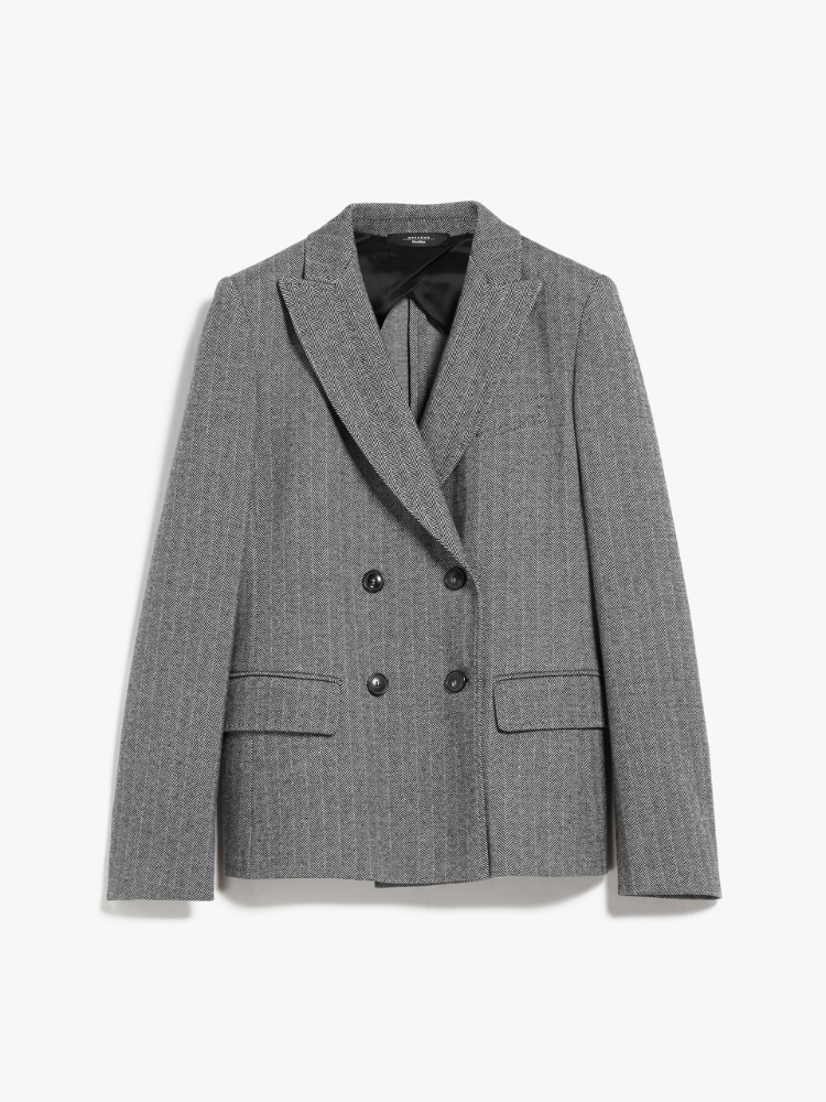 Jacquard jersey blazer, black | Weekend Max Mara