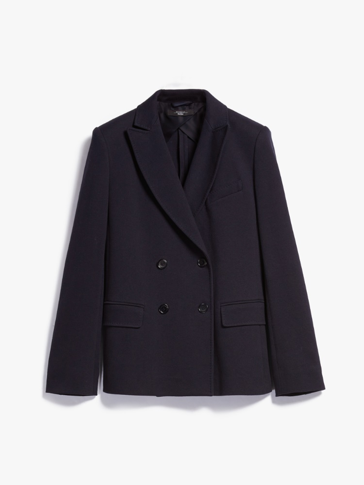 Cotton jersey blazer, navy | Weekend Max Mara