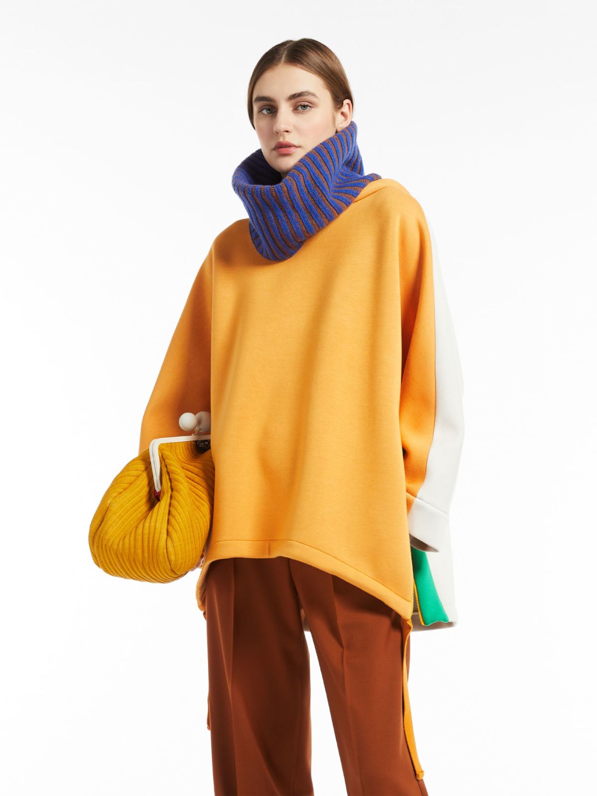 Viscose neoprene sweatshirt - ORANGE - Weekend Max Mara - 4 Viscose neoprene sweatshirt - ORANGE - Weekend Max Mara - 4