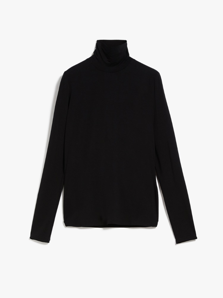 Viscose jersey top, black | Weekend Max Mara