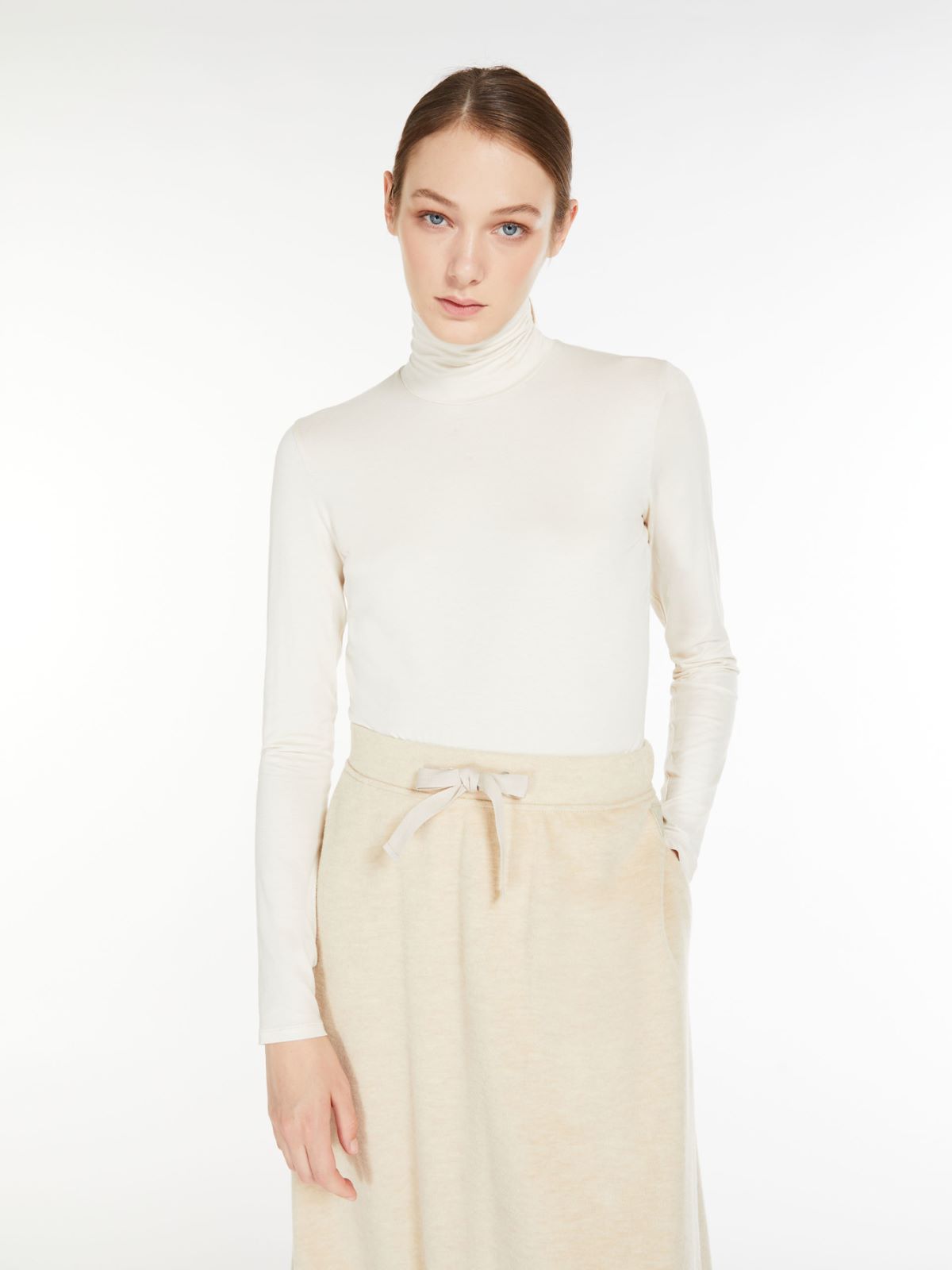 Viscose jersey top - MILK - Weekend Max Mara - 4 Viscose jersey top - MILK - Weekend Max Mara - 4
