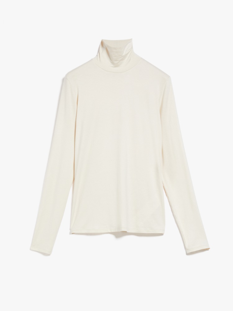 Viscose jersey top, milk | Weekend Max Mara