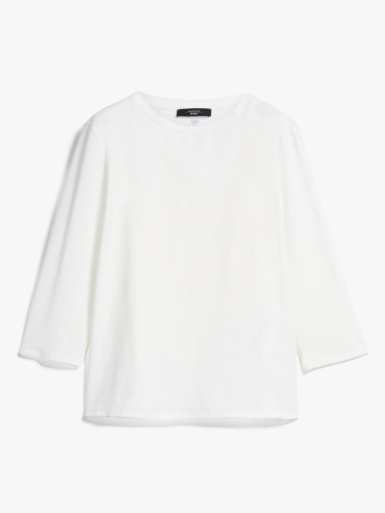 Cotton jersey T-shirt, white - Weekend Max Mara