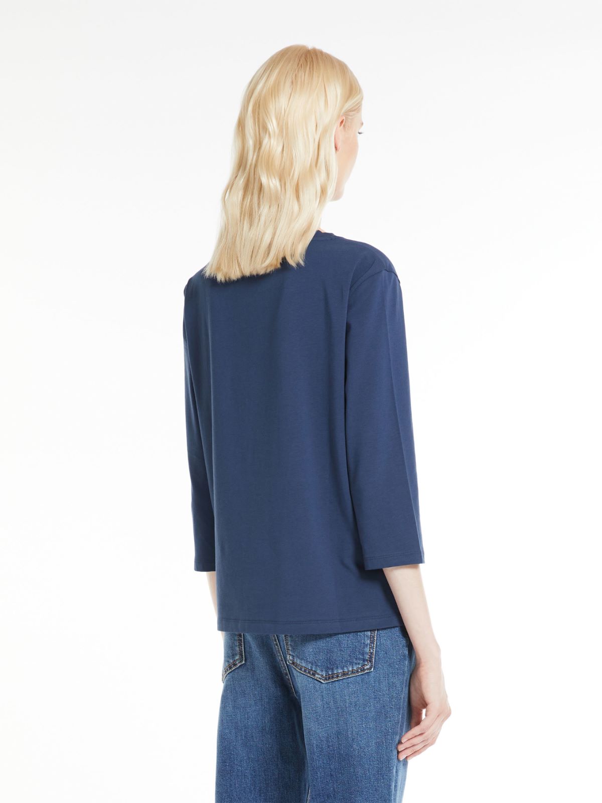 Cotton jersey T-shirt - MIDNIGHTBLUE - Weekend Max Mara - 3 Cotton jersey T-shirt - MIDNIGHTBLUE - Weekend Max Mara - 3