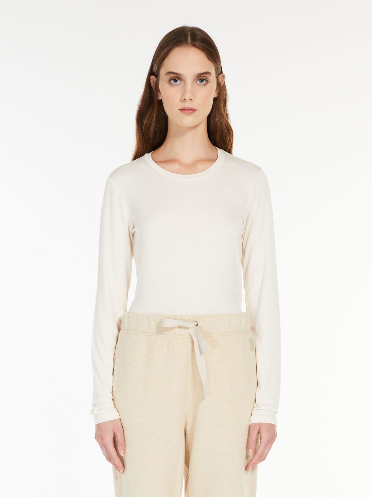 Viscose jersey top - MILK - Weekend Max Mara - 2 Viscose jersey top - MILK - Weekend Max Mara - 2