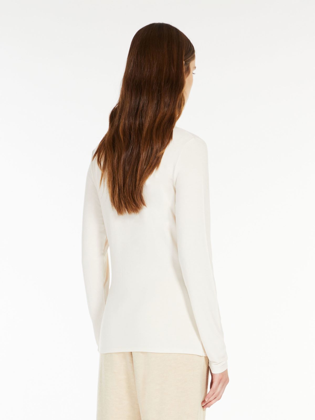 Viscose jersey top - MILK - Weekend Max Mara - 3 Viscose jersey top - MILK - Weekend Max Mara - 3