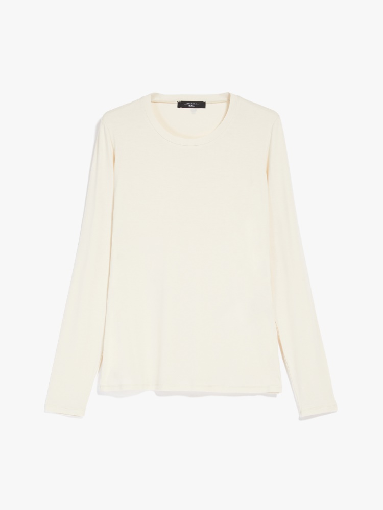 Viscose jersey top, milk | Weekend Max Mara