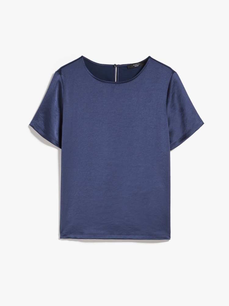 Satin T-shirt, midnightblue - Weekend Max Mara