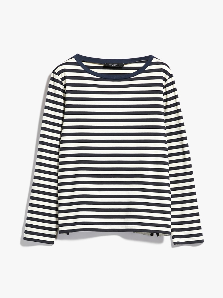 Cotton jersey T-shirt, navy - Weekend Max Mara