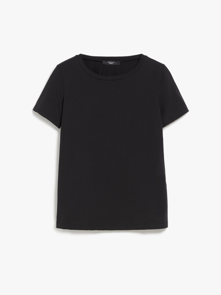 Cotton jersey T-shirt, black - Weekend Max Mara