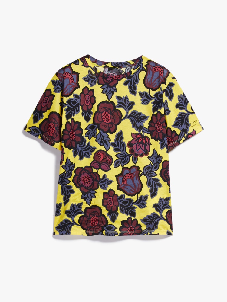 Cotton jersey T-shirt, yellow | Weekend Max Mara