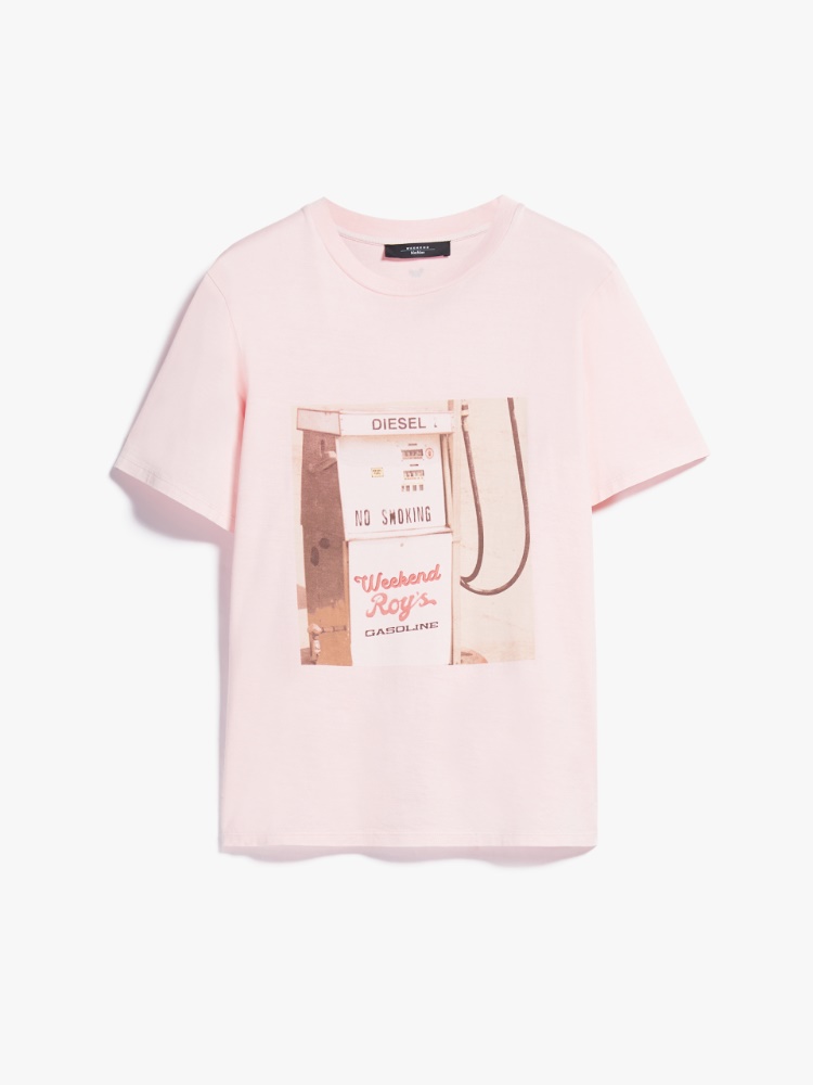 Cotton jersey T-shirt, pink | Weekend Max Mara