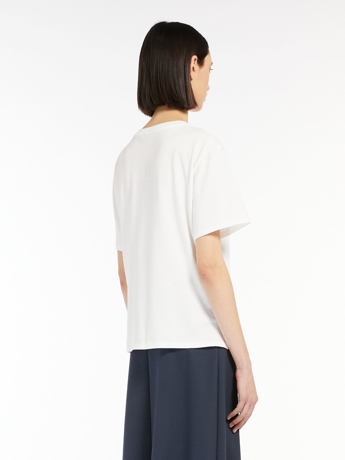 Cotton jersey T-shirt - WHITE - Weekend Max Mara - 3 Cotton jersey T-shirt - WHITE - Weekend Max Mara - 3