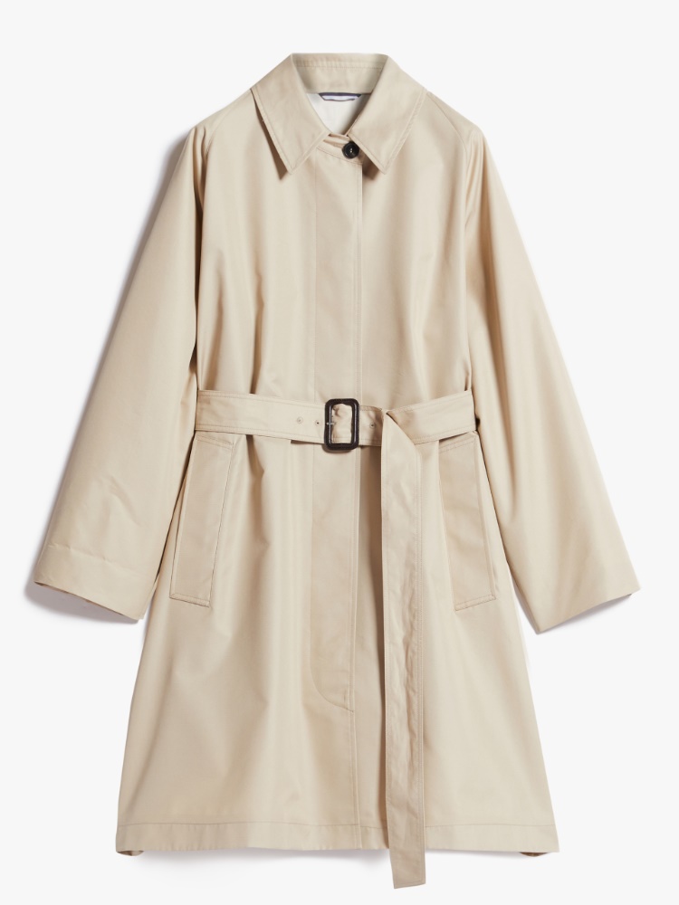 Water-resistant cotton trench coat - HONEY - Weekend Max Mara