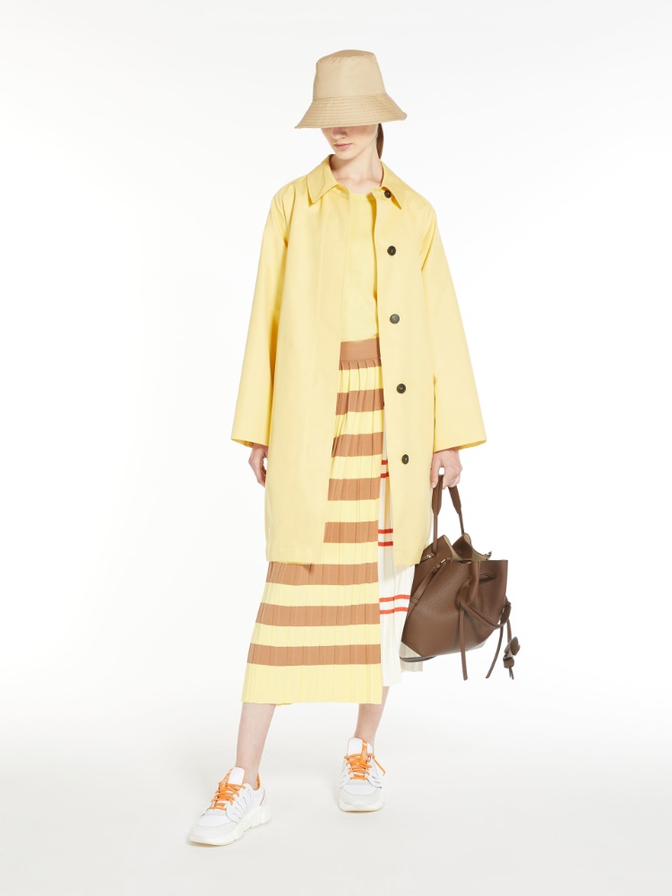 Water-resistant cotton trench coat - YELLOW - Weekend Max Mara - 2