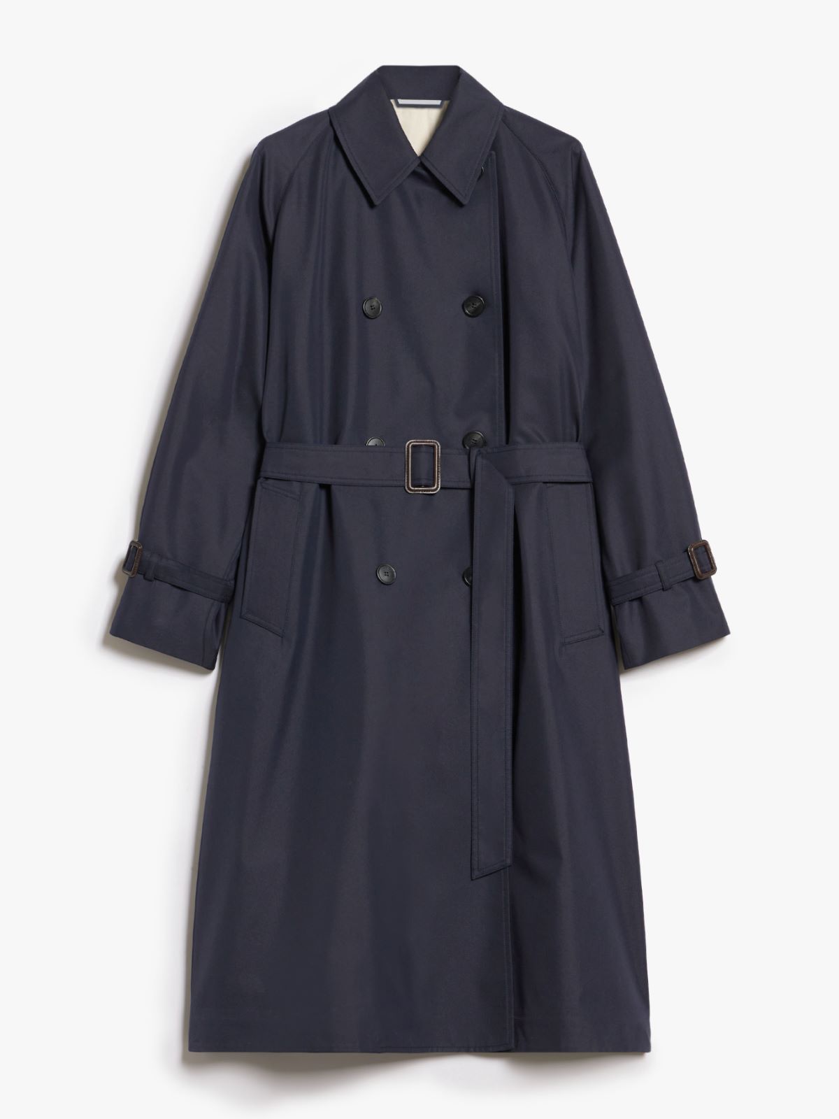 Reversible water-repellent fabric trench coat, navy | Weekend Max Mara 