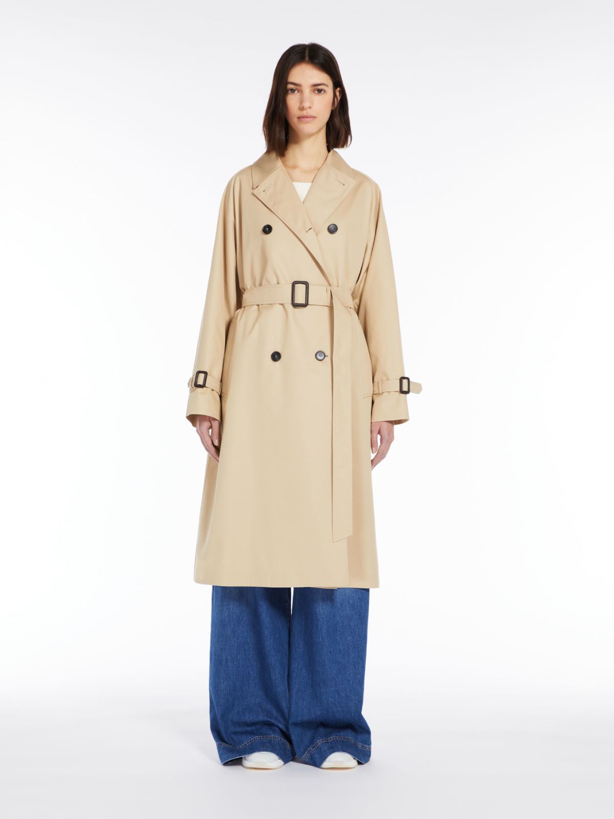 stapel Wind Inleg Reversible, water-resistant cotton trench coat, honey | Weekend Max Mara