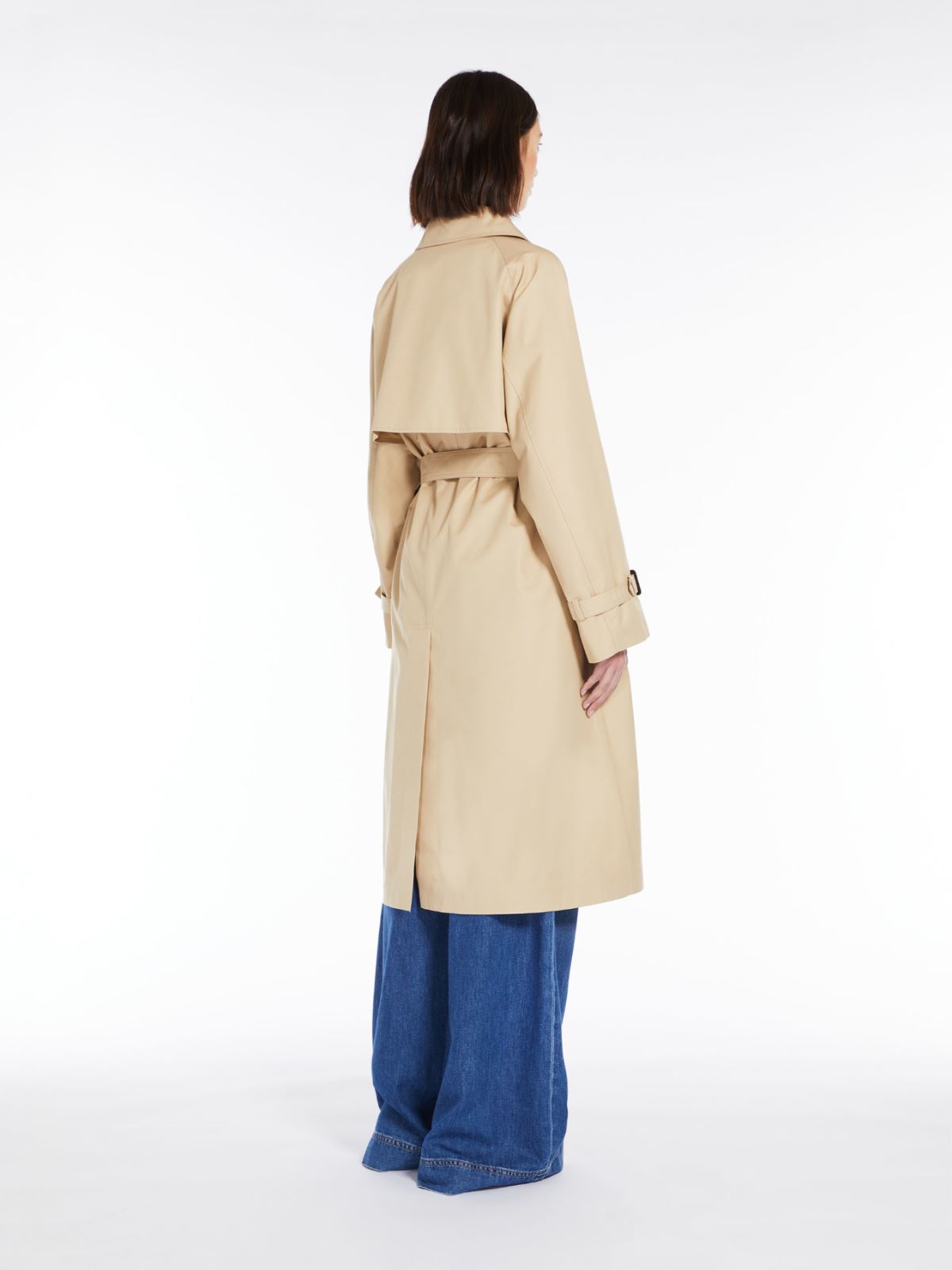 Reversible, water-resistant cotton trench coat, honey | Weekend Max Mara