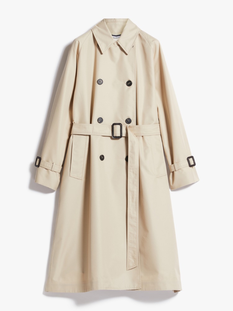 Reversible, water-resistant cotton trench coat - HONEY - Weekend Max Mara