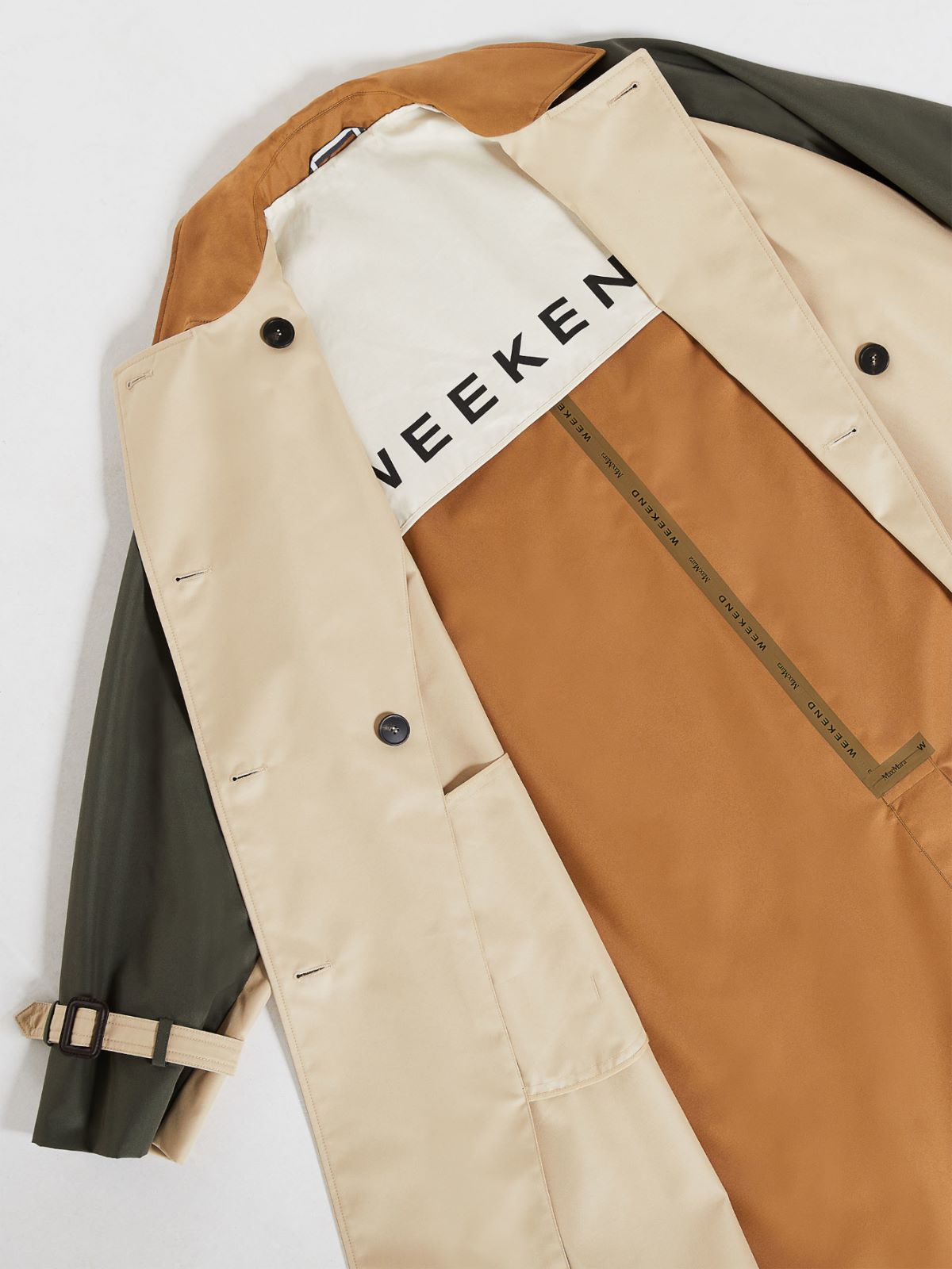 Reversible, water-resistant cotton trench coat - HONEY - Weekend Max Mara - 4