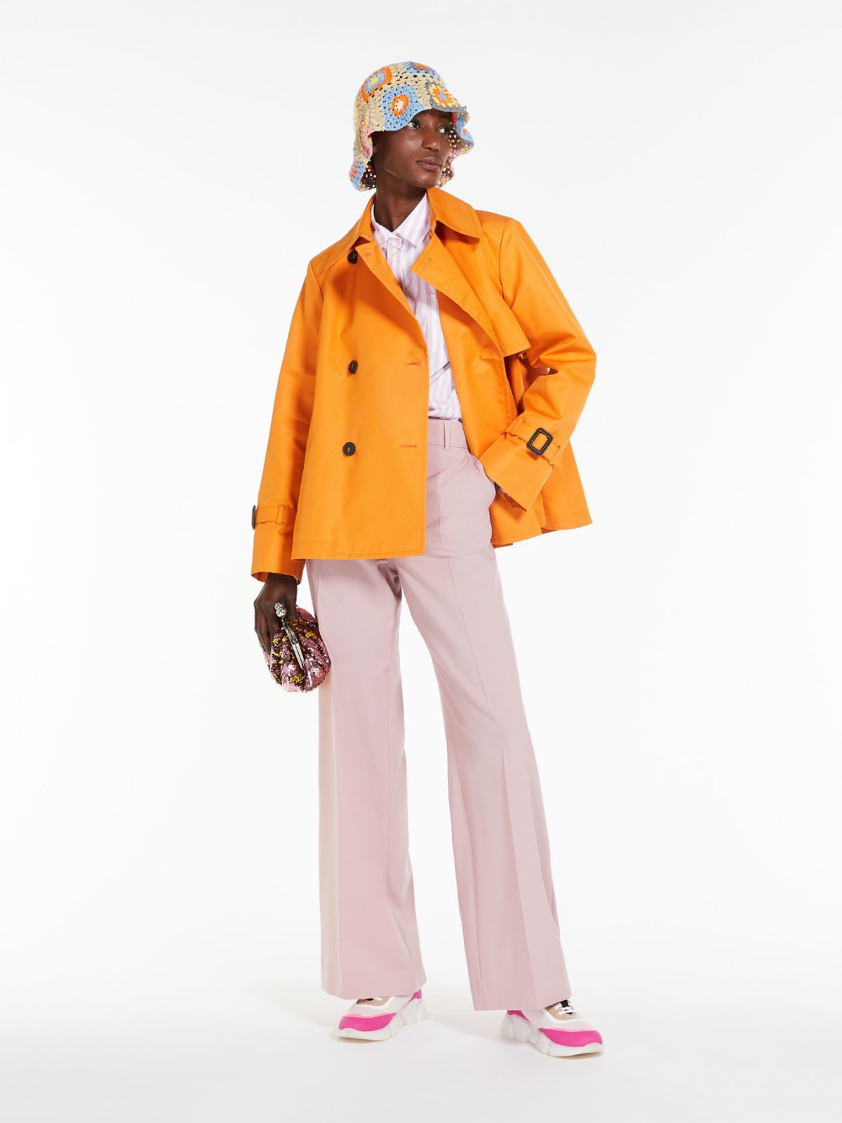 Double-breasted trench coat - ORANGE - Weekend Max Mara