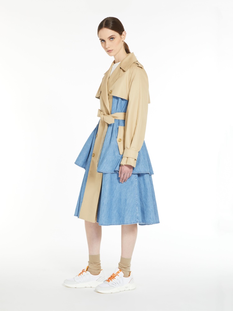 Double-breasted trench coat - HONEY - Weekend Max Mara