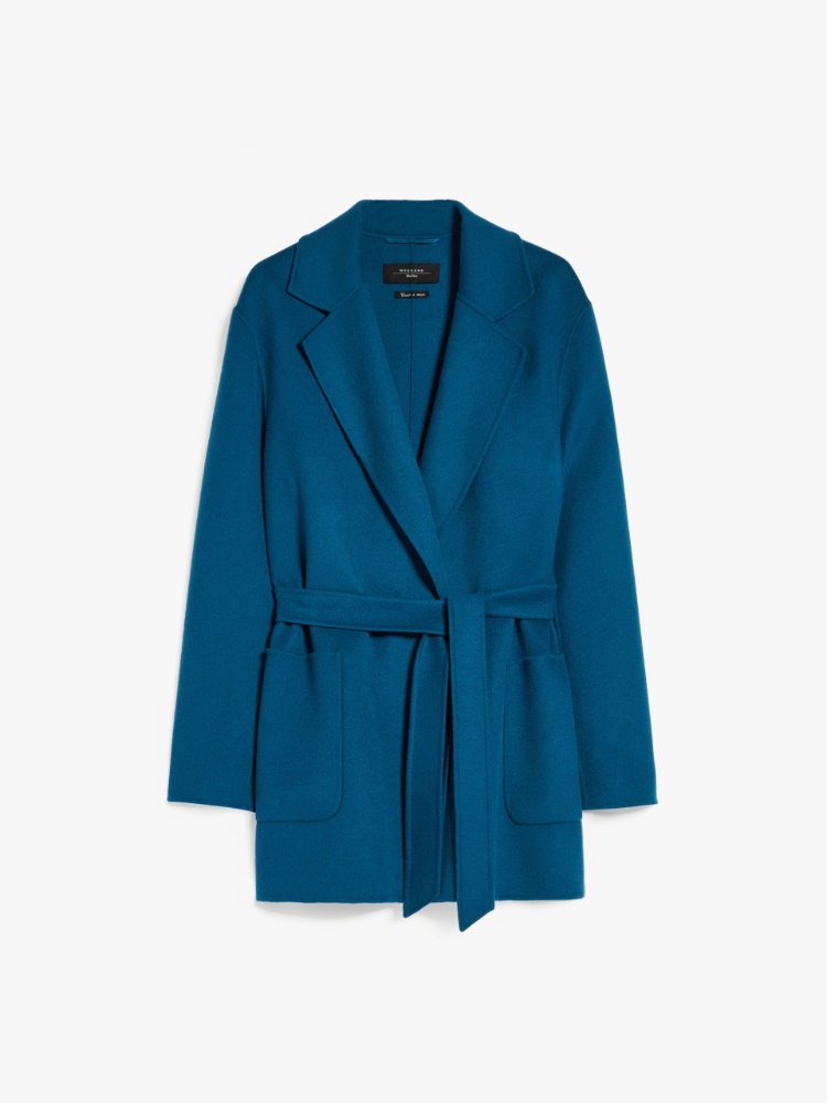 Oversized belted wool jacket, avio | Weekend Max Mara