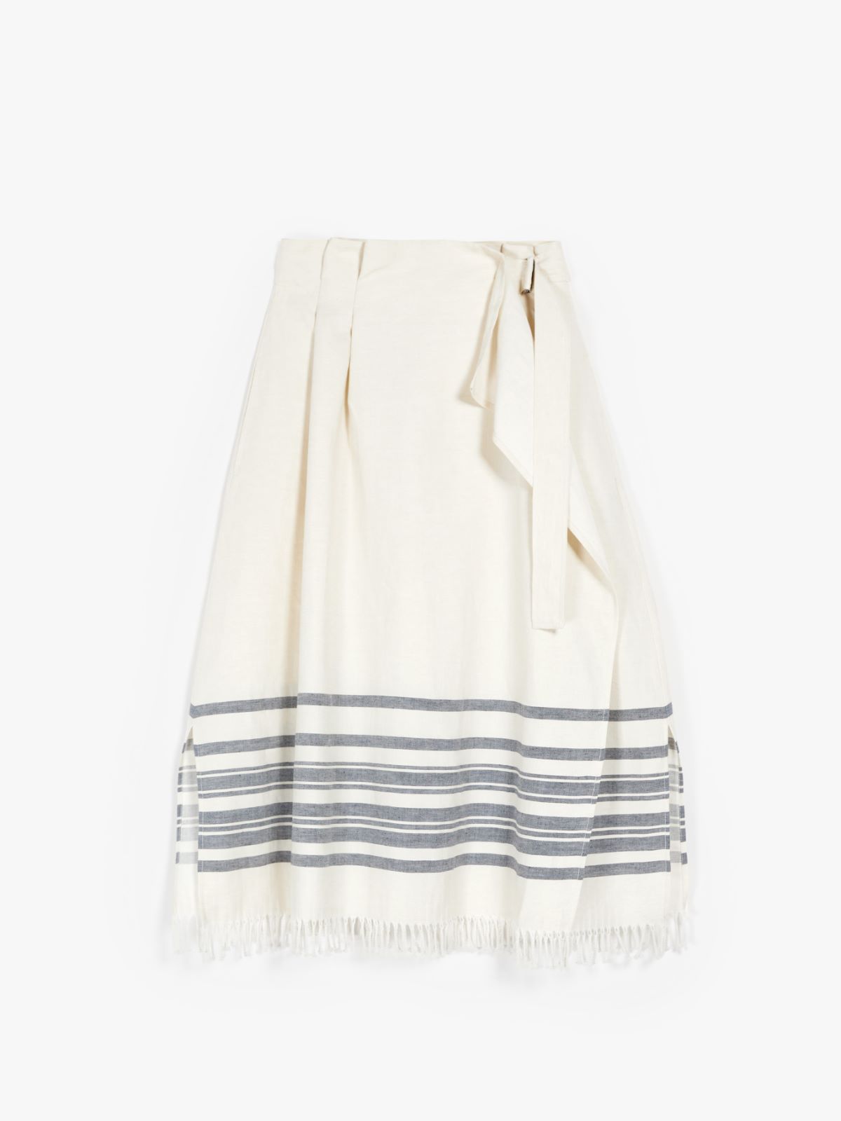 Skirt in linen and cotton - ECRU - Weekend Max Mara - 5