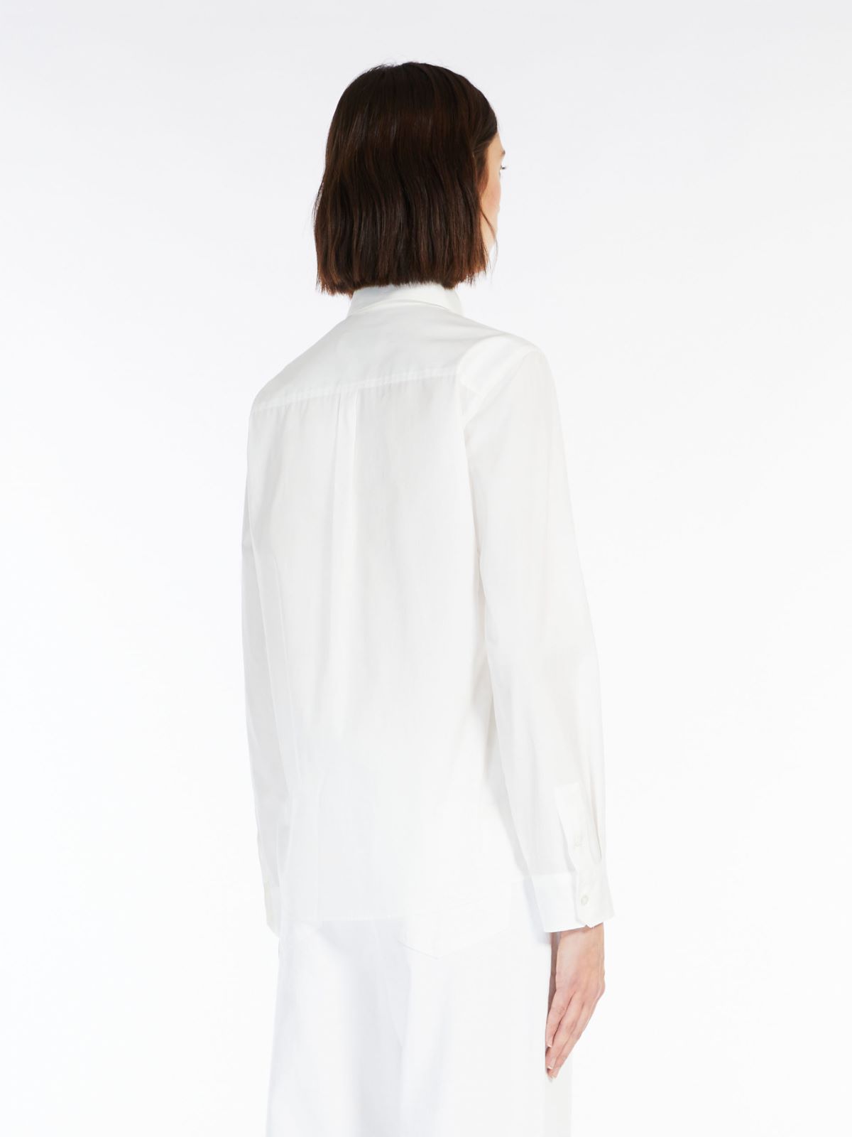 Cotton poplin shirt - OPTICAL WHITE - Weekend Max Mara - 3