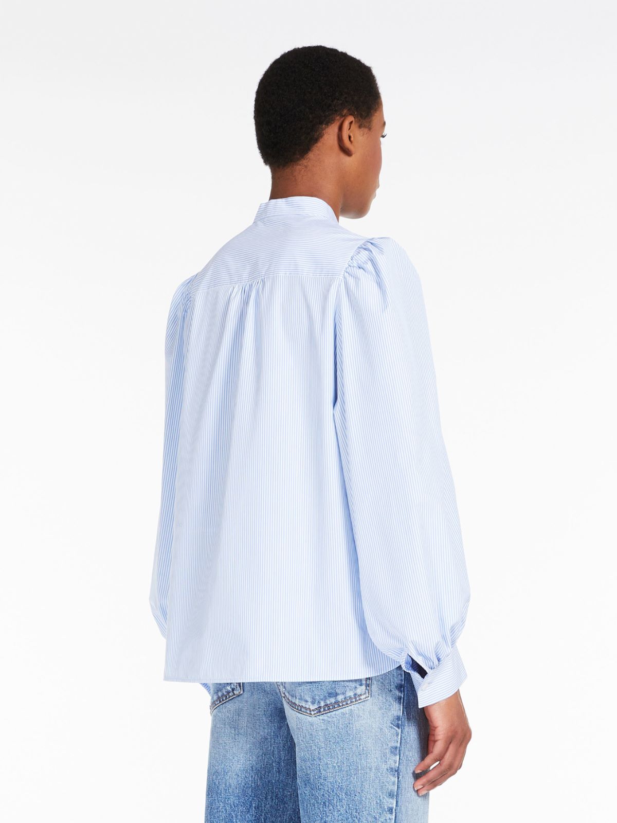 Shirt in organic cotton poplin - LIGHT BLUE - Weekend Max Mara - 3