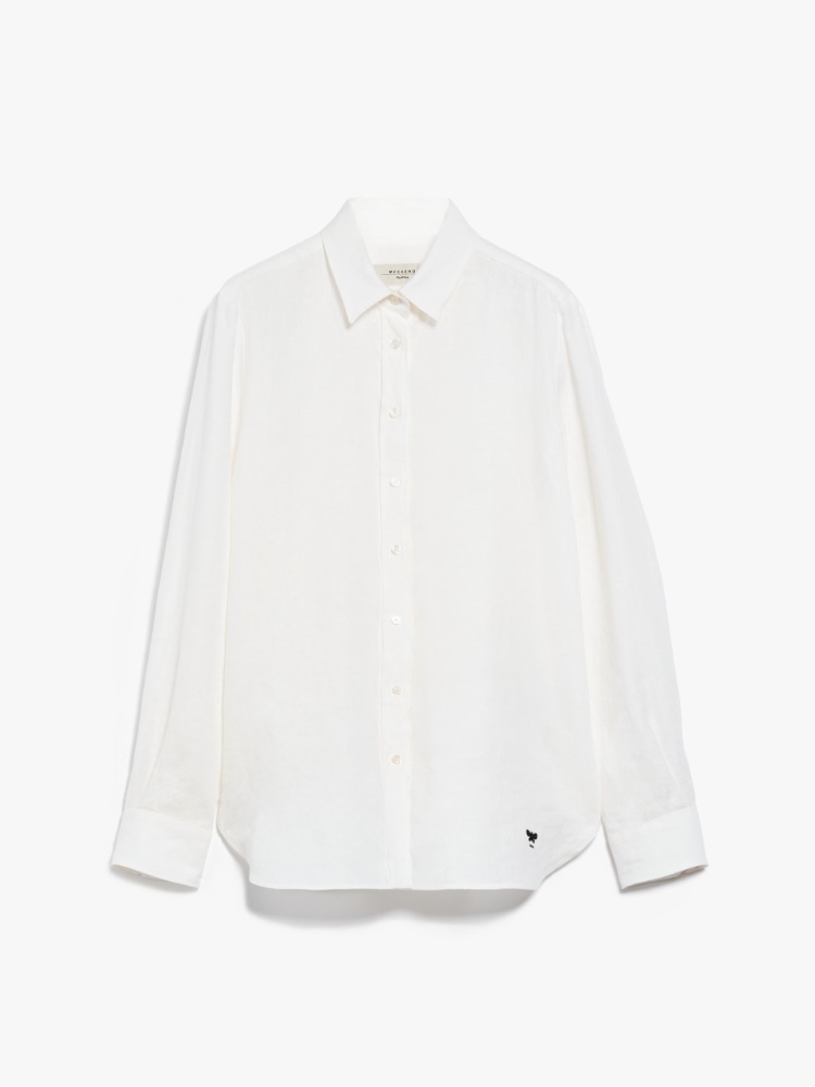 Linen fabric shirt - WHITE - Weekend Max Mara - 2