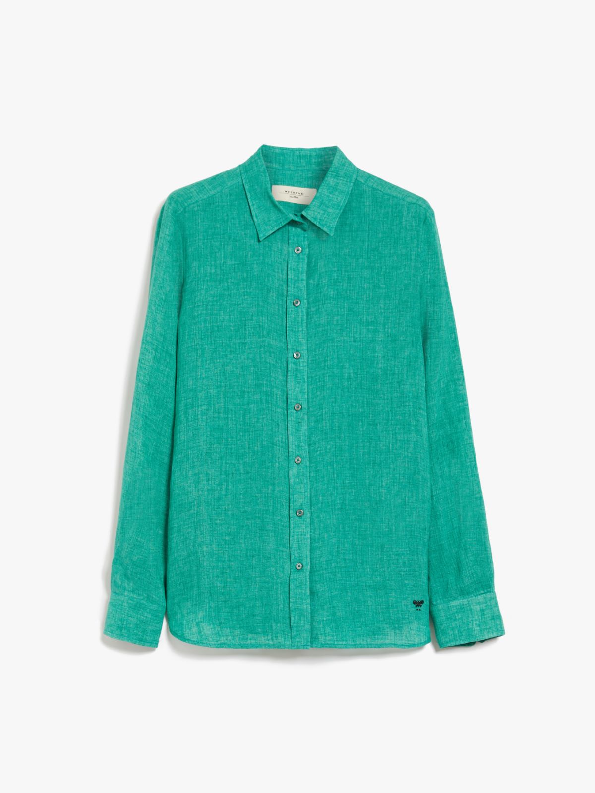 Linen fabric shirt - GREEN - Weekend Max Mara - 6