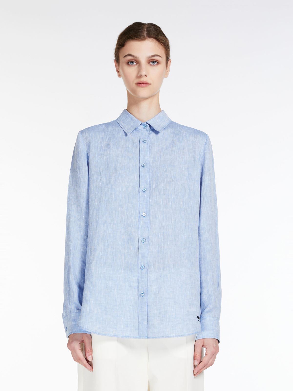 Linen fabric shirt - LIGHT BLUE - Weekend Max Mara - 2