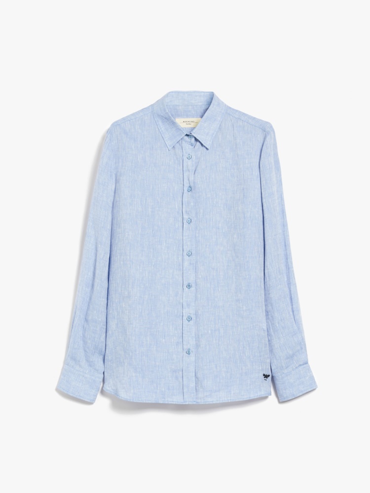 Linen fabric shirt - LIGHT BLUE - Weekend Max Mara