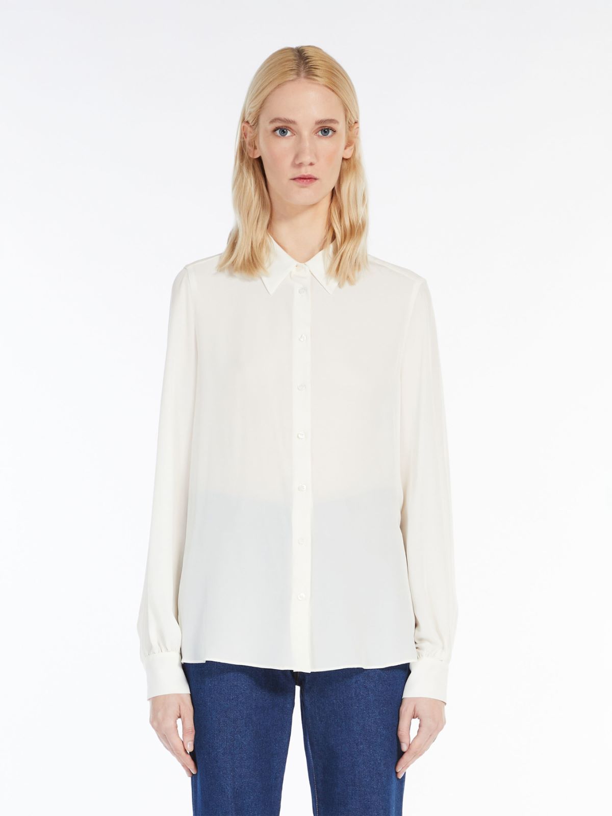 Pure silk shirt - WHITE - Weekend Max Mara - 2