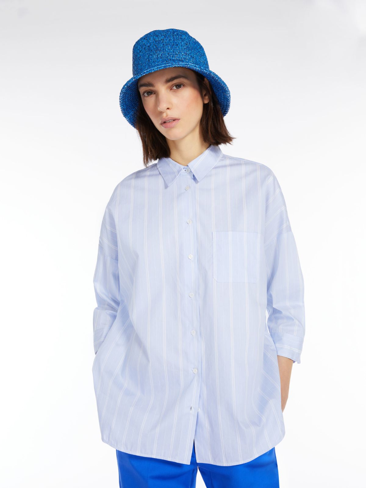 Shirt in cotton poplin - LIGHT BLUE - Weekend Max Mara - 4