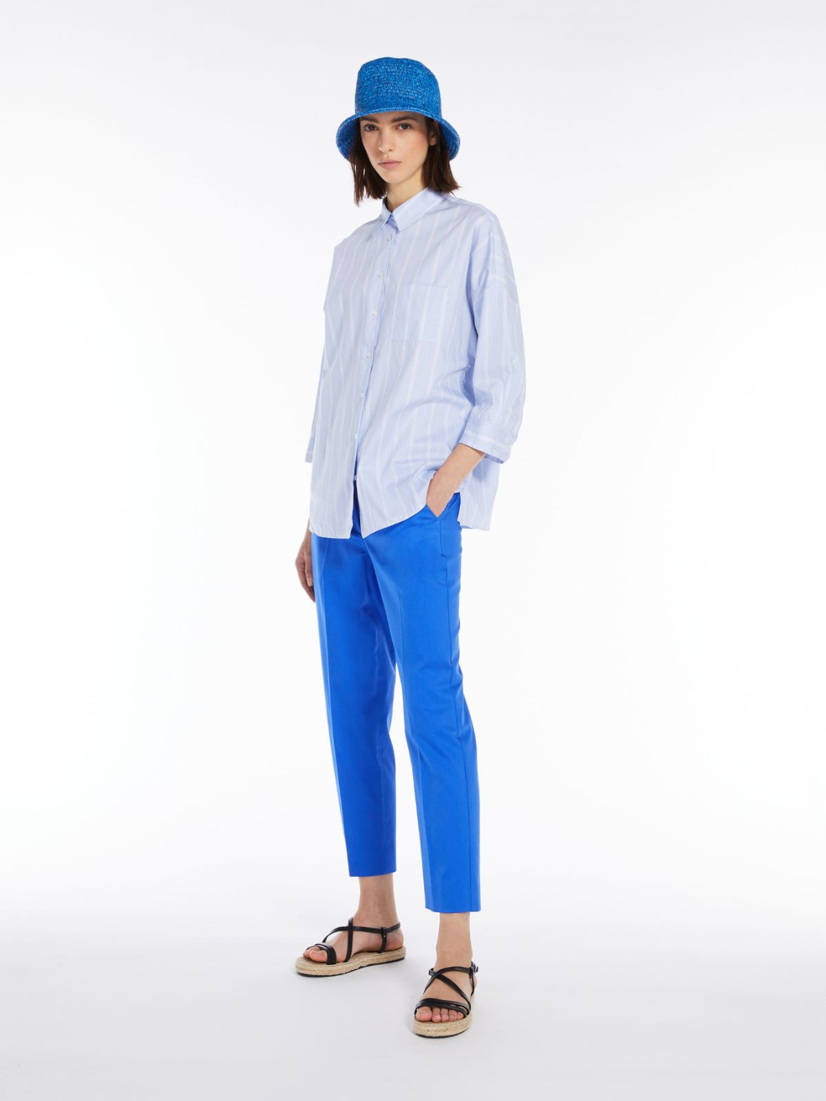 Shirt in cotton poplin - LIGHT BLUE - Weekend Max Mara