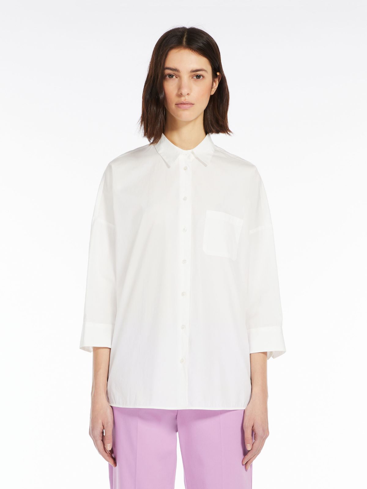 Shirt in cotton poplin - WHITE - Weekend Max Mara - 2