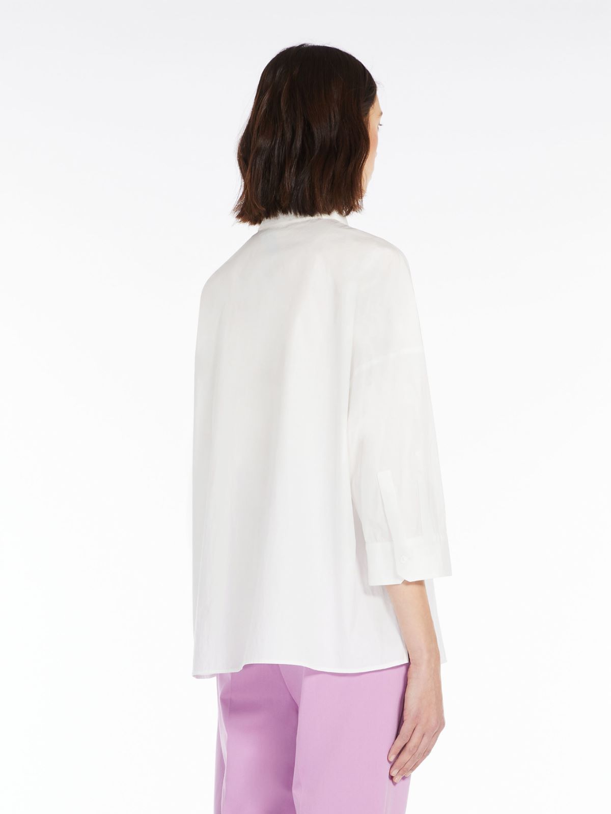 Shirt in organic cotton poplin - WHITE - Weekend Max Mara - 3