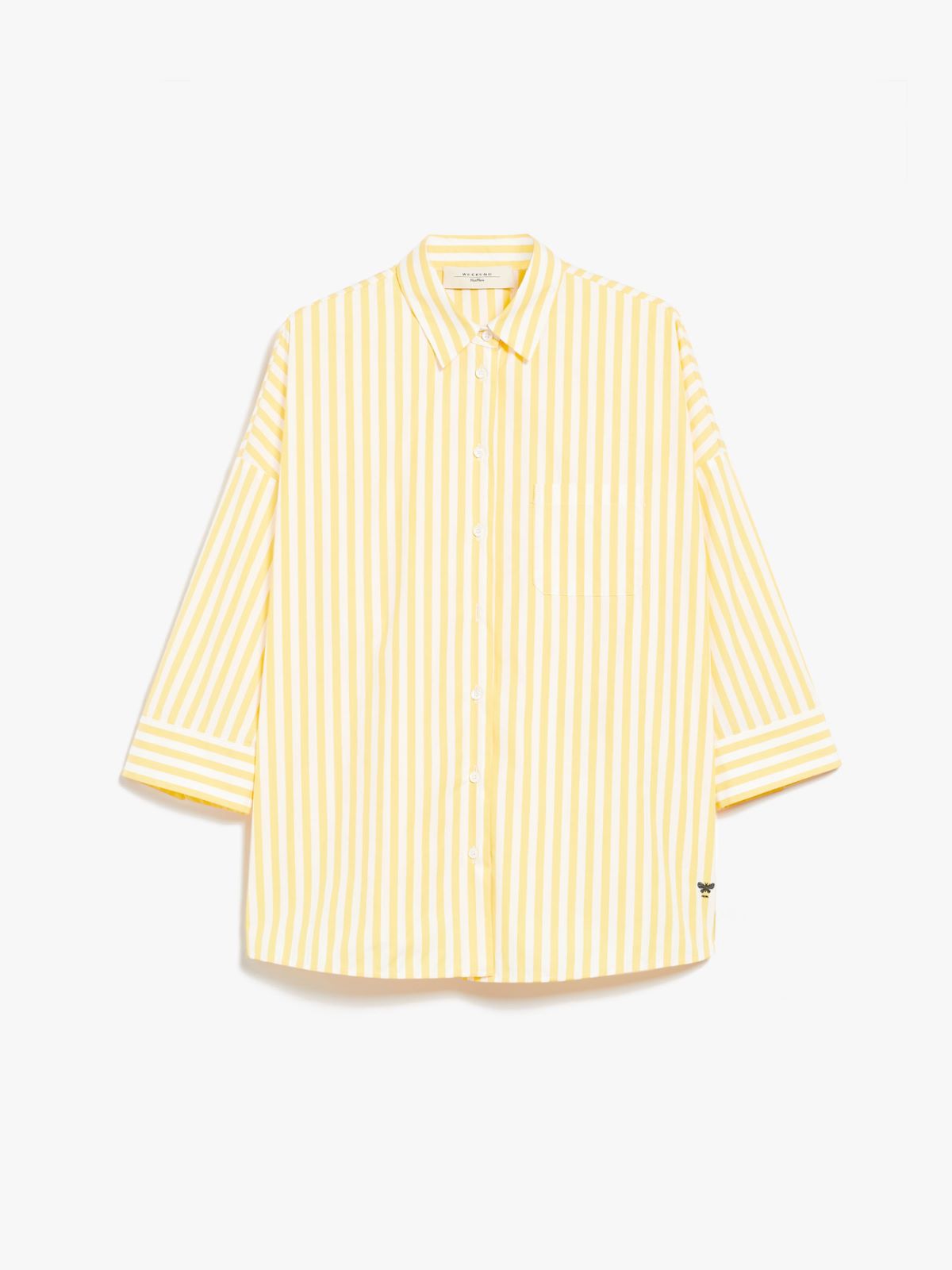 Shirt in cotton poplin - BRIGHT YELLOW - Weekend Max Mara - 6