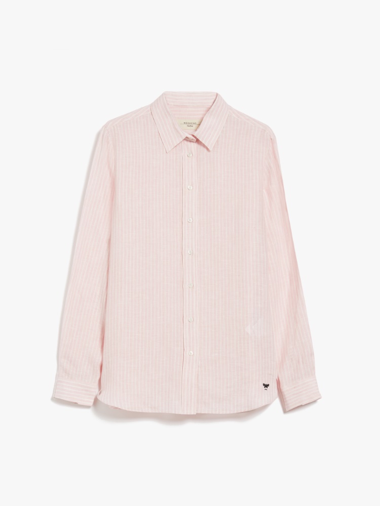 Linen fabric shirt - PINK - Weekend Max Mara - 2