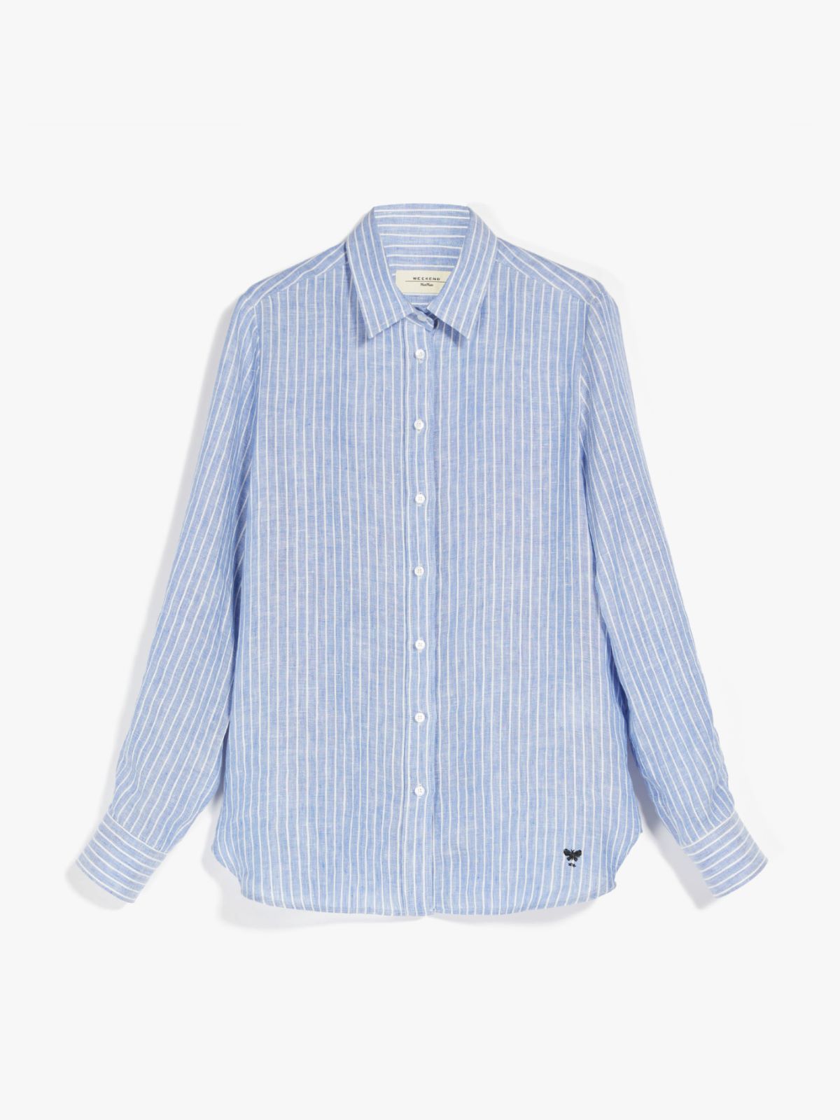 Linen fabric shirt - NAVY - Weekend Max Mara - 6