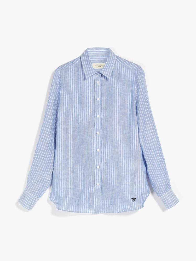 Linen fabric shirt - NAVY - Weekend Max Mara