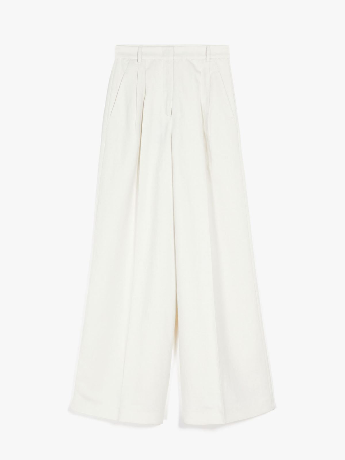 Viscose and linen trousers - IVORY - Weekend Max Mara - 5