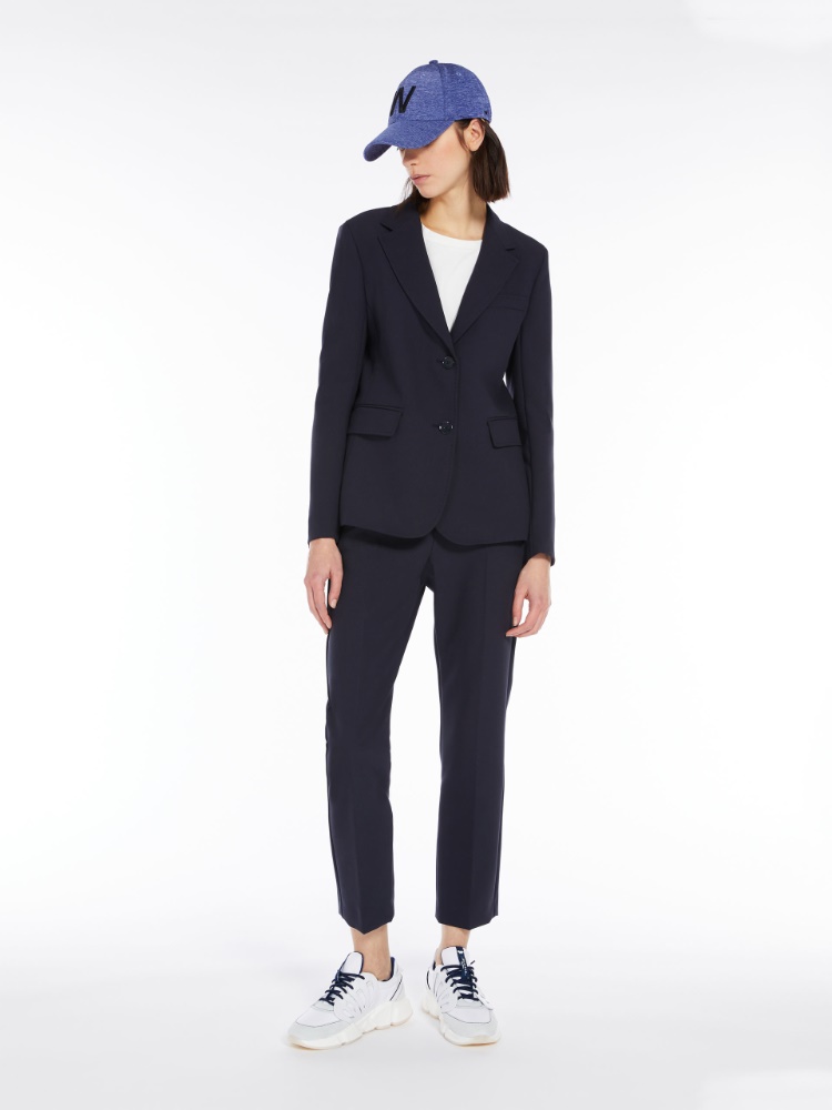 Canvas trousers - NAVY - Weekend Max Mara
