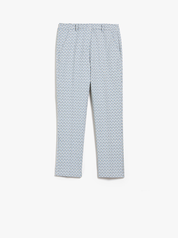 Jacquard cotton trousers - LIGHT BLUE - Weekend Max Mara - 2